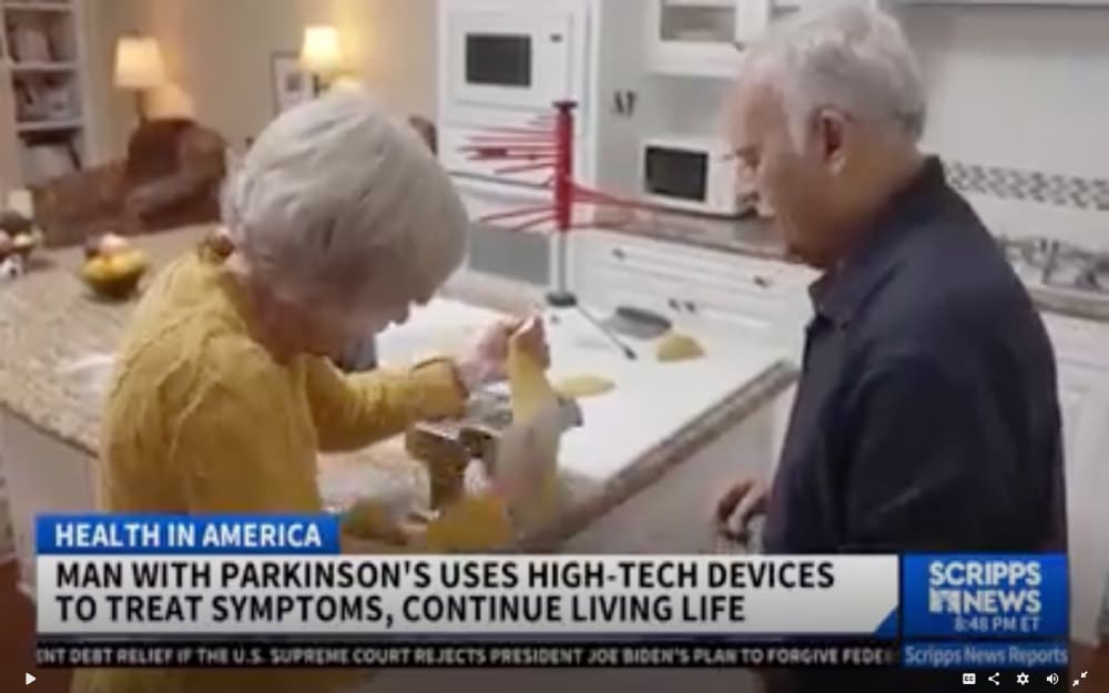 Man with Parkinson's uses high tech devices to treat symptoms